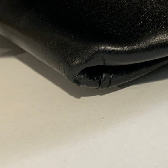 Guaranteed Authentic CHANEL Original Clasp Boy Tote Black Cream Leather $3500 - Picture 9 of 10